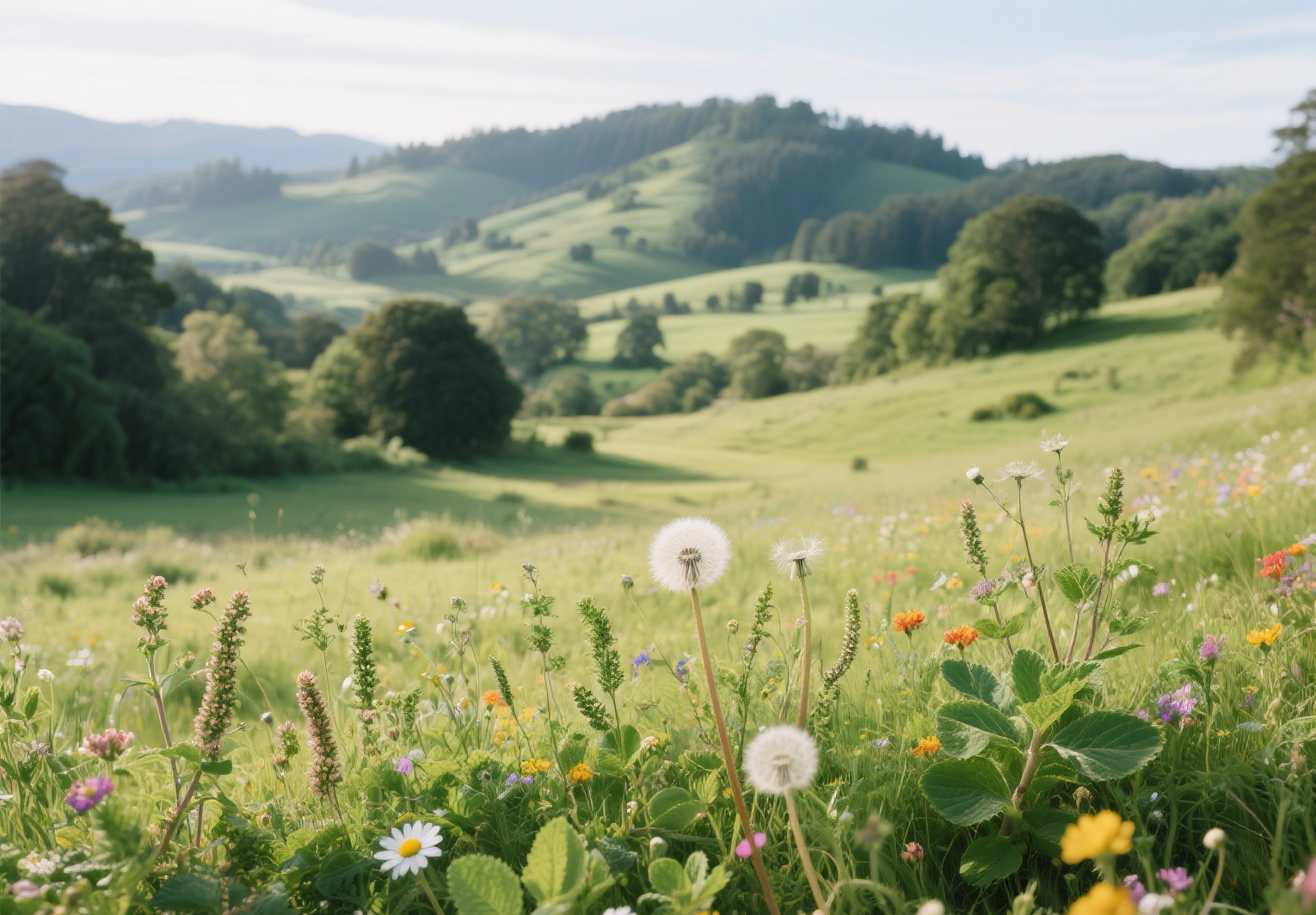Lush grasslands in Waikato